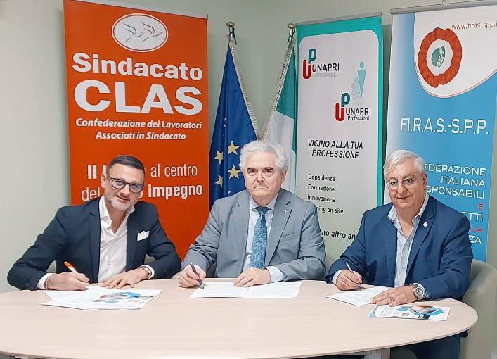 SICUREZZA SUL LAVORO, ARRIVA IL CONTRATTO COLLETTIVO NAZIONALE PER RESPONSABILI E ADDETTI ALLA SICUREZZA, SIGLATO E REGISTRATO DAI SINDACATI CLAS E FIRAS-SPP
